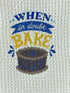 When in Doubt Bake a Cake Microfiber waffle weave hand  towel - Kitchen towel