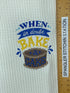 When in Doubt Bake a Cake Microfiber waffle weave hand  towel - Kitchen towel